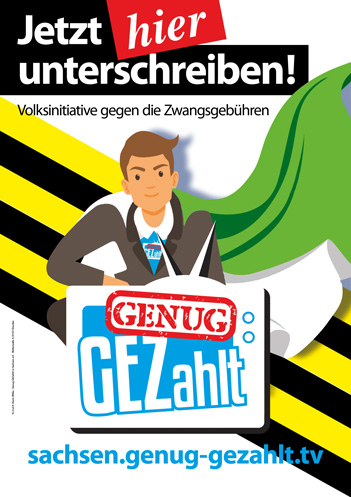 November 2019, Genug GEZahlt-Plakat